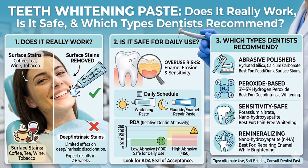 Teeth Whitening Paste: Does It Really Work, Is It Safe for Daily Use, and Which Types Dentists Recommend: photo 1 at Leederville Dental, Mt Hawthorn